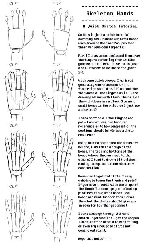 Skeleton Hand Tutorial by NanoBanana on DeviantArt