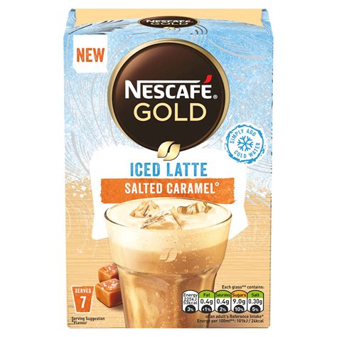 Buy Nescafé Gold Iced Salted Caramel Latte 7 Sachets, 101.5g Online at ...