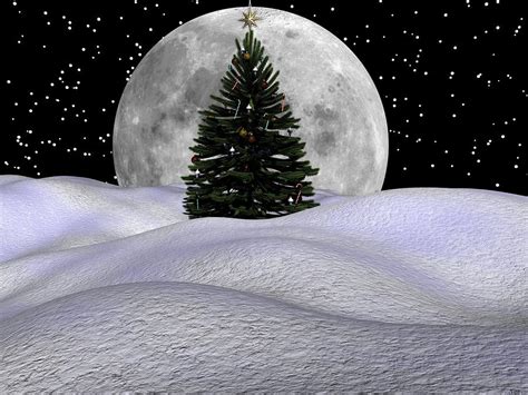 Christmas Moon Digital Art by Michele Wilson | Fine Art America