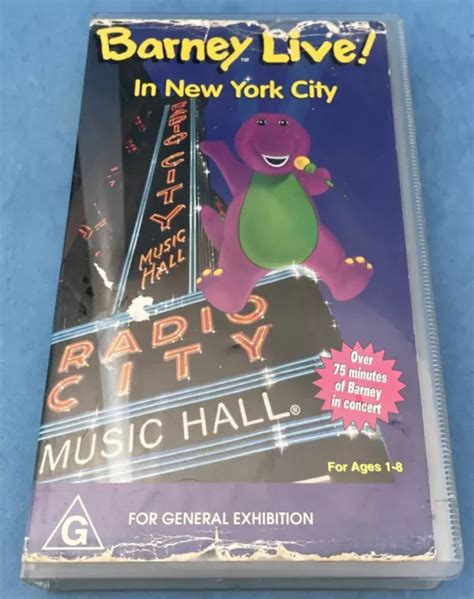 BARNEY LIVE! IN New York City. Vhs EUR 15,42 - PicClick FR