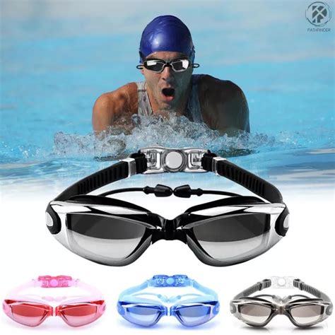 Adult swim goggles Waterproof swimming goggles suit HD Anti-Fog UV adjustable prescription ...