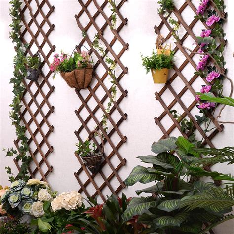 Expanding Wooden Garden Wall Fence Panel Plant Climb Trellis Support ...