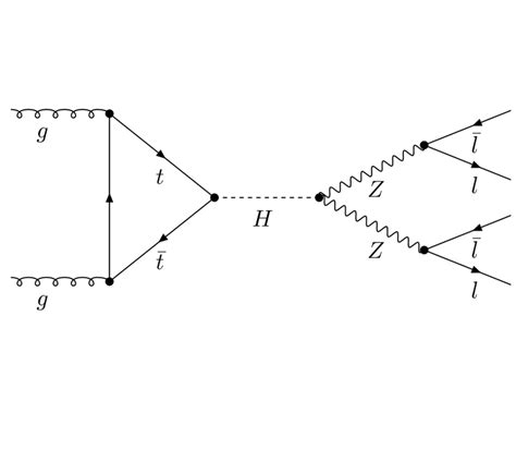 Left: Representative Feynman diagrams for the Higgs production via... | Download Scientific Diagram