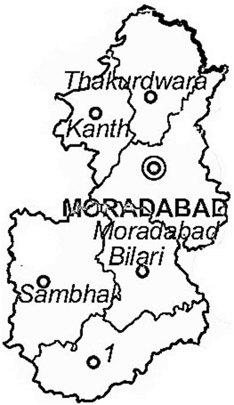 Moradabad District | Moradabad District Map