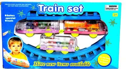 Ophiuchus Musical Train Set with Long Track with Rotating Gears - Musical Train Set with Long ...