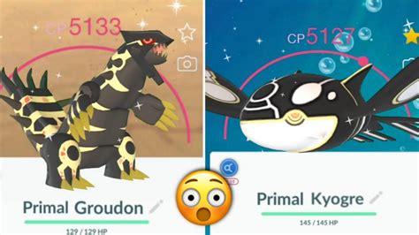 😲Shiny Primal groudon & shiny primal kyogre in pokemon go. - YouTube