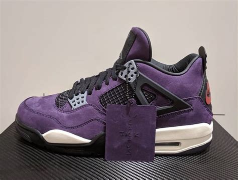 A Closer Look at Travis Scott's Air Jordan 4 in "Purple" | Jordan shoes girls, Jordan shoes ...