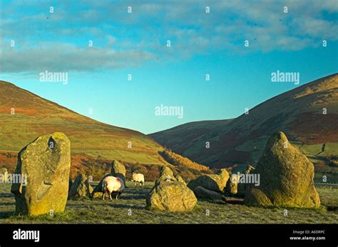 Sunrise at Castlerigg Stone Circle Stock Photo - Alamy