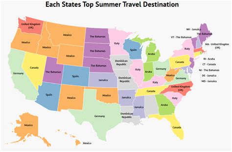 Each State’s Top Travel Destination for Summer 2023 - Zippia