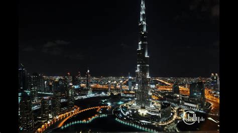 Burj Khalifa at NIGHT / Stunning NIGHT LIGHTS - YouTube