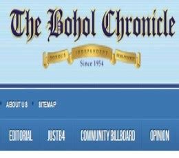 Bohol Chronicle - Bohol Chronicle Epaper : Read Today Bohol Chronicle Online Newspaper