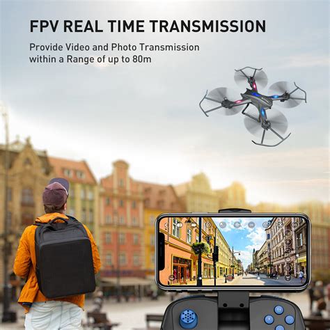 SNAPTAIN S5C RC Drone 2K HD Wide Angle Camera WIFI FPV Drone Camera ...