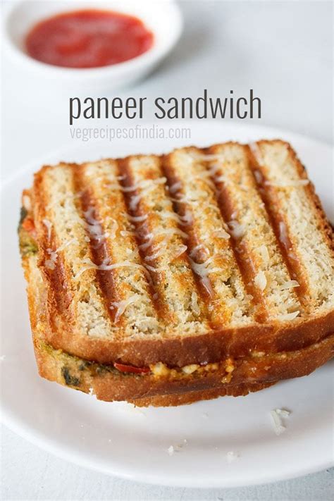 paneer sandwich recipe, how to make grilled paneer sandwich recipe