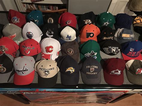 My Nhl/Hockey hat collection. : r/hockeyjerseys