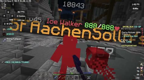 How to 1 Hit A Ice Walker Easy!! - Hypixel Skyblock - YouTube