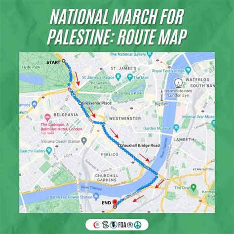 Route revealed for London Palestine protest on Armistice Day, as march ...