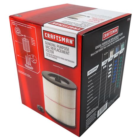 Cartridge Filter for Craftsman Wet and Dry Vacuum 12 to 16 gal (45 to 60 L) - 17816