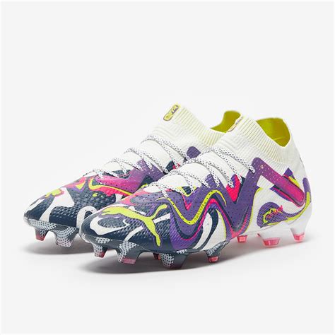 Puma Future Ultimate Creativity FG/AG - Weiß/Team Violett/Gelb - Herren Fußballschuhe | Pro ...