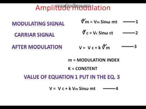 Amplitude Modulation Formula Pdf