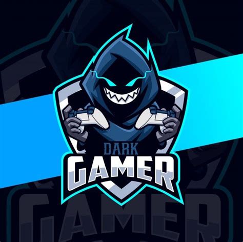 Dark gamer cloak mascot esport logo desi... | Premium Vector #Freepik #vector #logo #deporte # ...