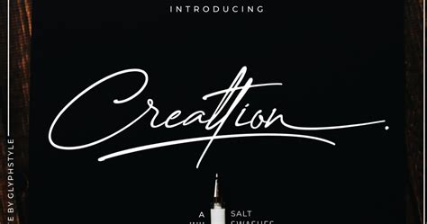 Download Creattion - a Ink Stylish Signature Font | Free Script Fonts