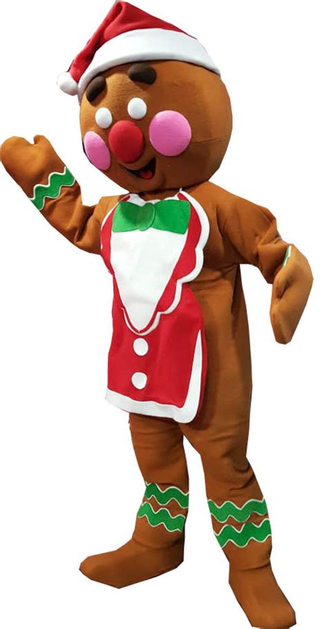 Gingerbread Man Mascot Costume Adult Party Costume Christmas | Etsy