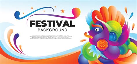 Abstract vector design for banner festival and poster design template ...