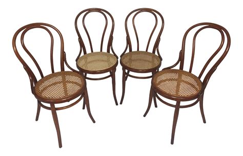 Thonet Style Bentwood Chairs - Set of 4 on Chairish.com Bentwood Chairs, Dining Chairs, Outdoor ...