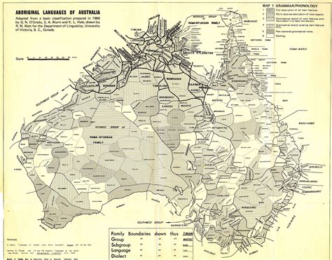 Aboriginal Languages of Australia [the Tinsdale Map] - published in 1974 by Norman B Tindale, it ...