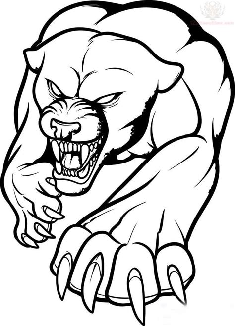 Outline Jaguar Tattoo Design | flags /pic for | Pinterest