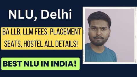 NLU Delhi Review, Fees, Placement, Courses, All Details / Best NLU In INDIA 🇮🇳 - YouTube