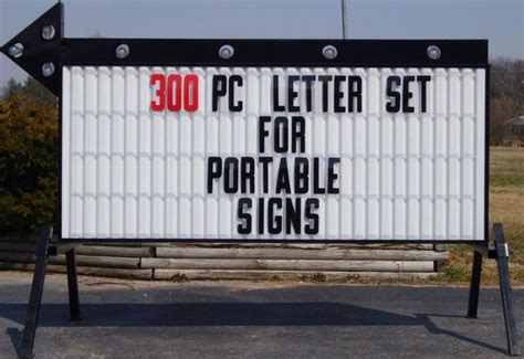 Outdoor Sign Letters Flexible Changeable Marquee Reader Board Plastic 8" Letter | eBay | Marquee ...