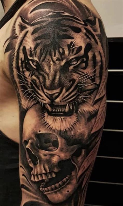 12+ Best Tiger and Skull Tattoo Designs | PetPress