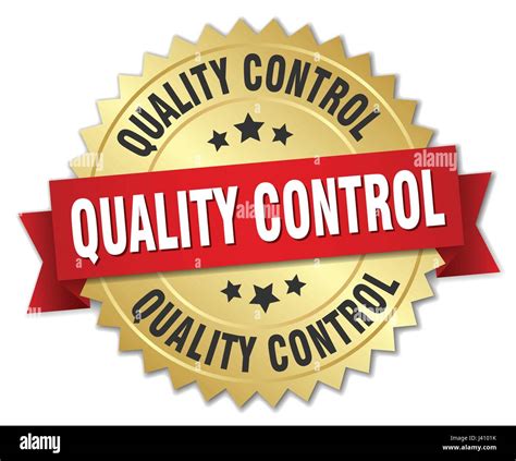 quality control round isolated gold badge Stock Vector Image & Art - Alamy