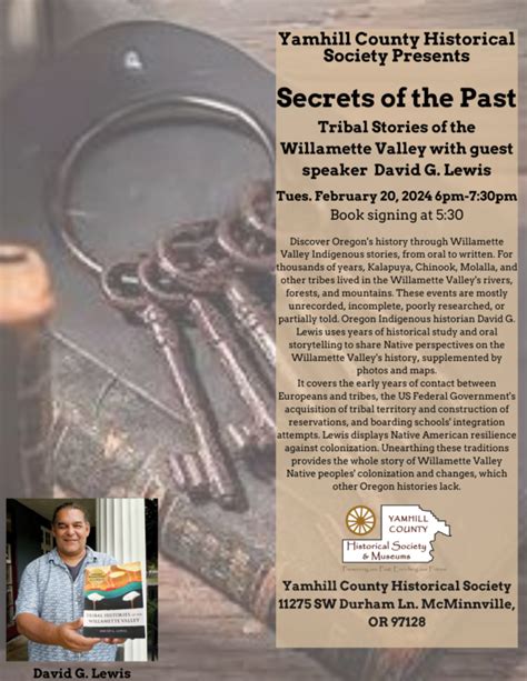 Secrets of the Past - Yamhill County Historical Society & Museums