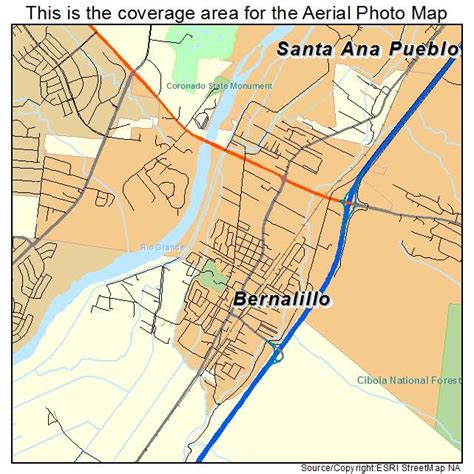 Aerial Photography Map of Bernalillo, NM New Mexico