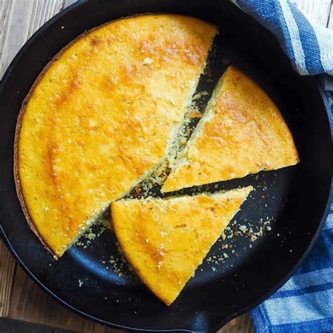 Sweet Cornbread in a Cast-Iron Skillet - Southern Bytes