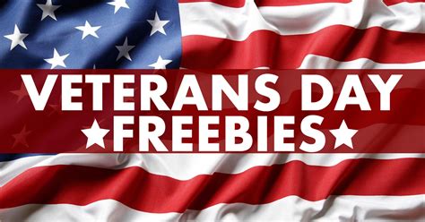 Veterans Day 2024 Freebies Schedule - Dede Sydelle