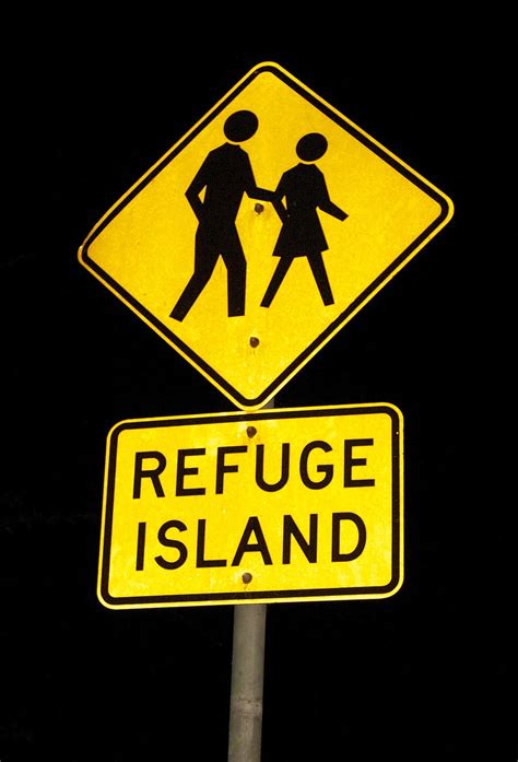 Free download | HD wallpaper: sign, yellow, persons, man, woman, refuge island, night, city ...