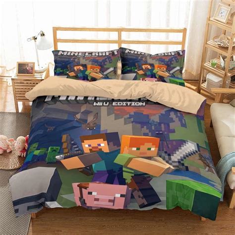 3D Customize Minecraft Bedding Set Duvet Cover Set Bedroom Set Bedlinen ...