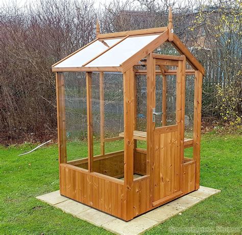 Swallow Lark 4x6 Wooden Greenhouse | Installed for Free | Wooden ...