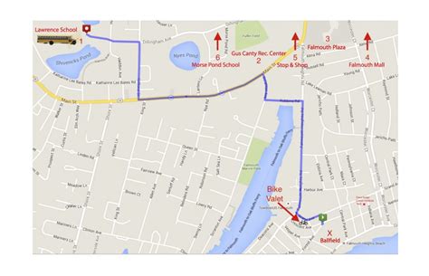 Maps - Falmouth Road Race pertaining to Printable Map Of Falmouth Ma ...