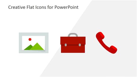 Creative Business Flat Icons for PowerPoint - SlideModel