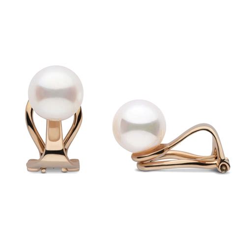 Clip Collection Freshadama 7.5-8.0 mm Pearl Stud Earrings