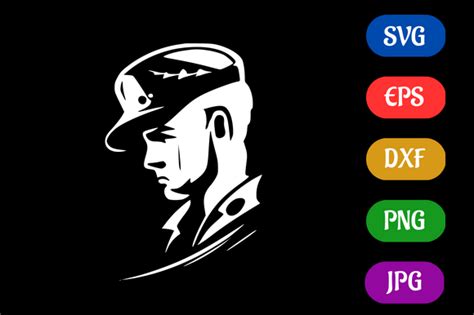 Soldier | Black and White Logo Vector Graphic by Creative Oasis ...