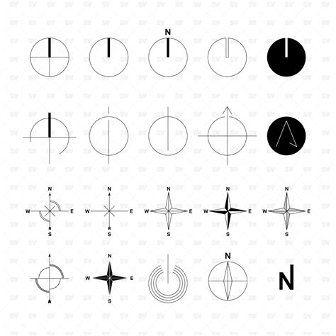 North Symbols | Architecture Plans | Studio Alternativi | Architecture ...