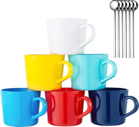 Amazon.com: GoldArea 6 Pack Coffee Mug, 14 oz Coffee Cups, Overnight ...