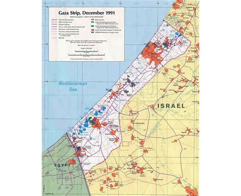 Maps of Gaza Strip | Collection of maps of Gaza Strip | Asia | Mapsland ...