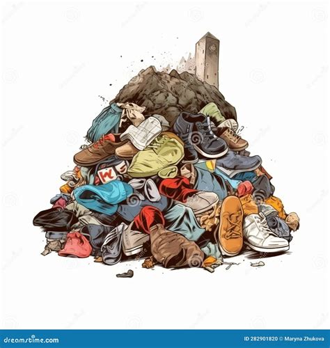 Mountain Of Discarded Clothes, Textile Waste, Consumption Problems And "fast Fashion" Stock ...