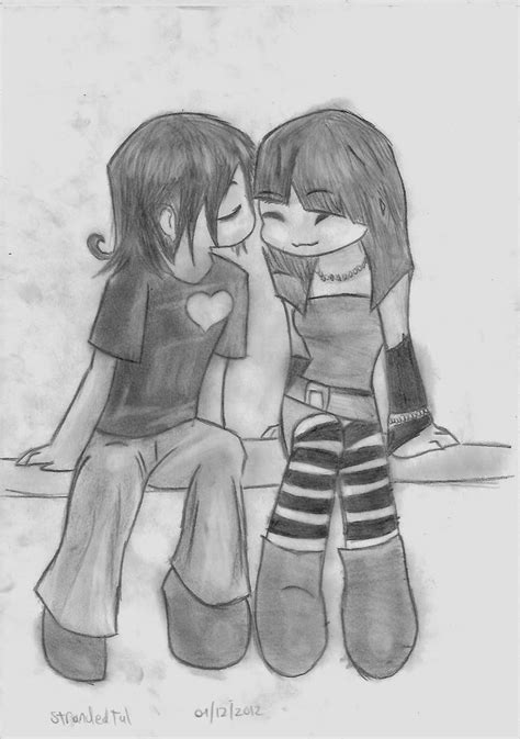 Cute Anime Emo Couple ^_^ by StrandedTal on DeviantArt